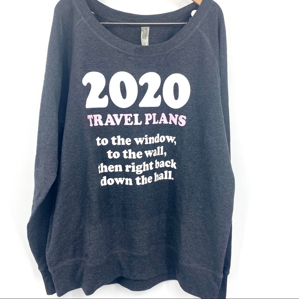 2020 funny graphic COVID pandemic memorabilia sweatshirt 2XL